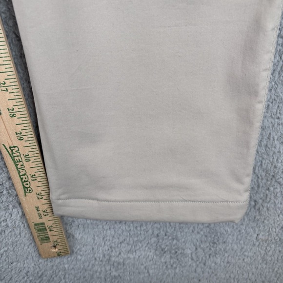 NEW Johnnie O Tailgaters Pants Mens 38x34 Beige Fleece Lined 5 Pocket Chino Golf - Picture 8 of 9